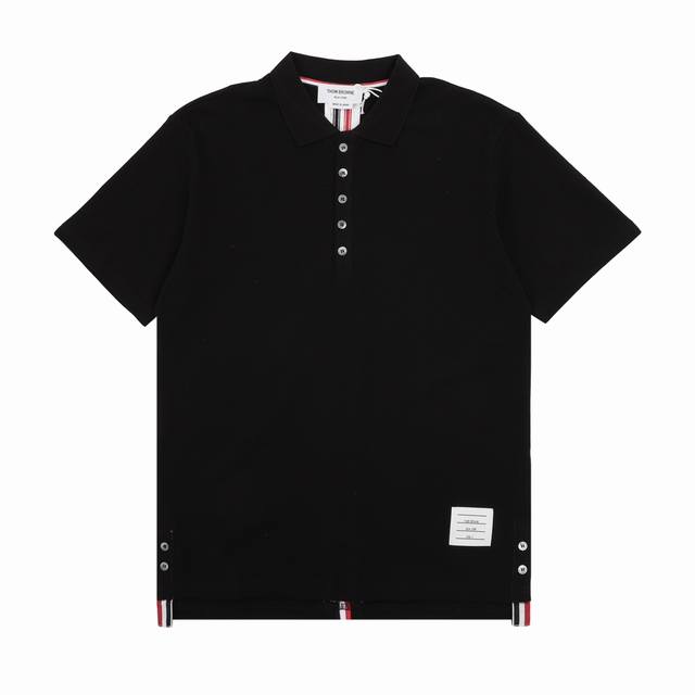Thom Browne Thom Browne short-sleeved polo shirt with back webbing Size: 1-4 DDD