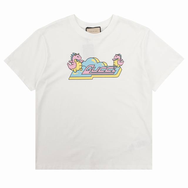 Gucci Year of the Dragon Series - Bubble Dragon Round Neck Short Sleeve Size: SL