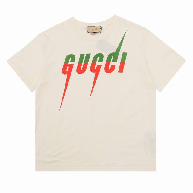 Gucci Lightning Logo Short-Sleeved T-Shirt Size: Xs-L DDD