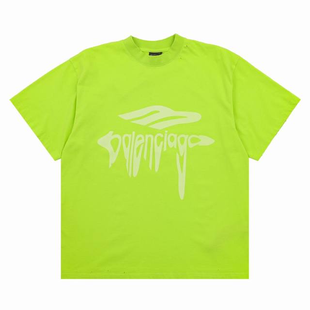 Balenciaga Melted Letter Print Short Sleeve Size: 1-4 DDD