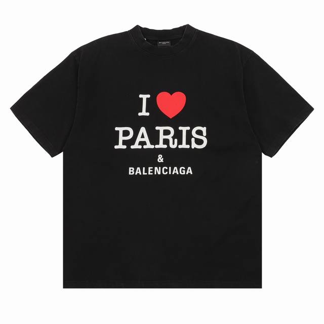 Balenciaga Valentine's Day limited edition heart print short sleeve Size: SL DDD