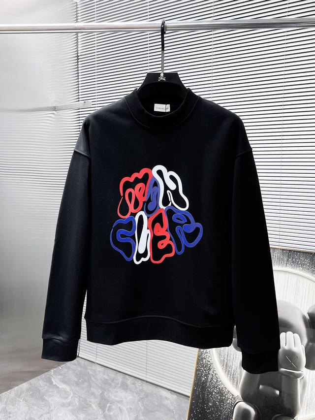 Moncler's new 2025 Early Fall long-sleeved crewneck sweatshirt, a high-end vers