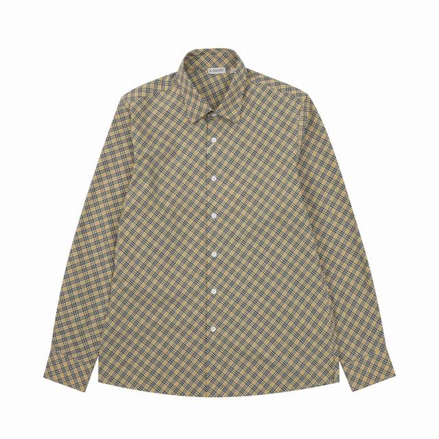 Burberry Burberry check cotton long-sleeved shirt Size: S-Xxl DDD