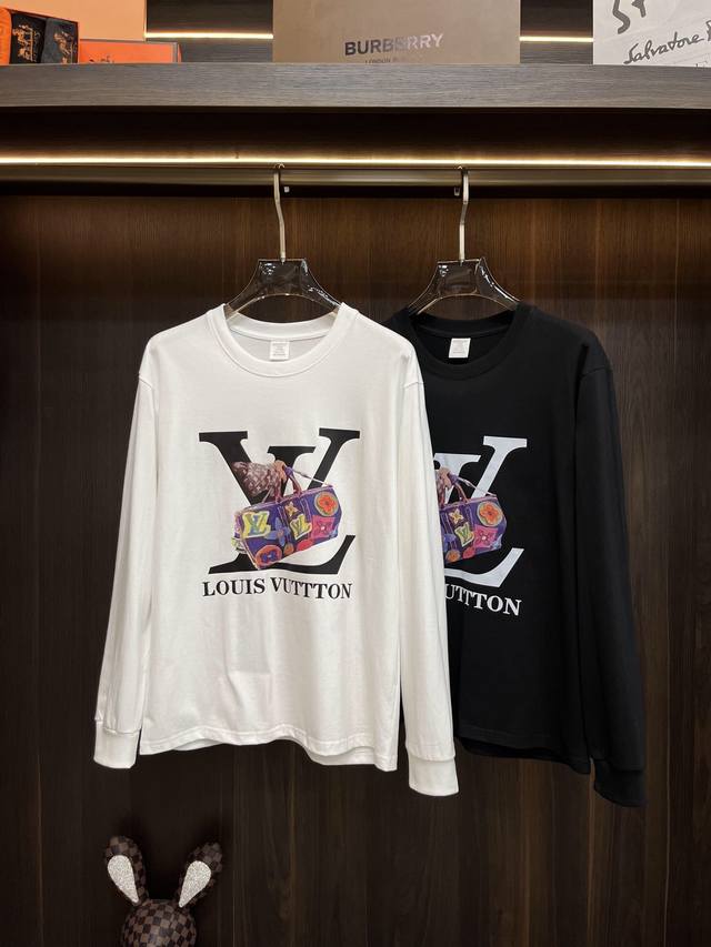 Hot sale Lv autumn and winter new Louis Vuitton round neck long sleeve bottomin