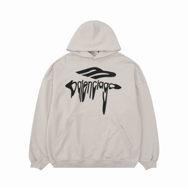 Balenciaga 3M Art Letter Print Hooded Sweatshirt Size: SL DDD