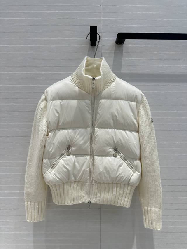 Style: Y151 Moncle's newest Cardigan wool knit paneled down jacket! A perfect w