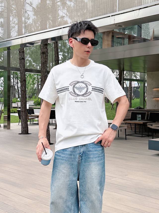 Chanel exclusive supply of new original men's casual short-sleeved high-end cust