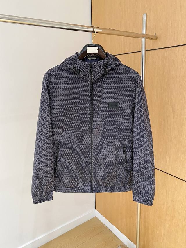 Fendi's new Autumn/Winter 2025 collection, the Fendi Thin Cotton Hooded Jacket,