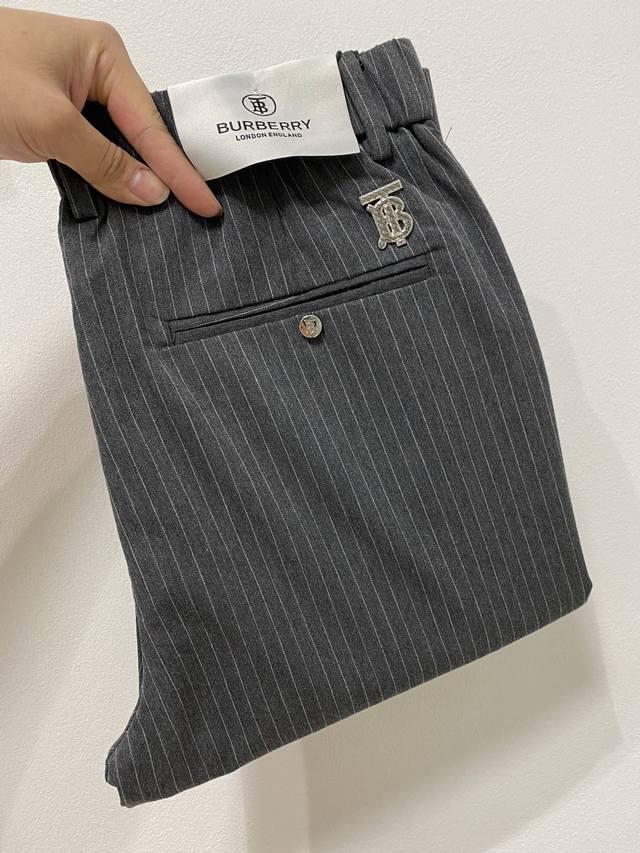 Burberry casual pants and suit pants 2025Ss spring and summer new high-end custo