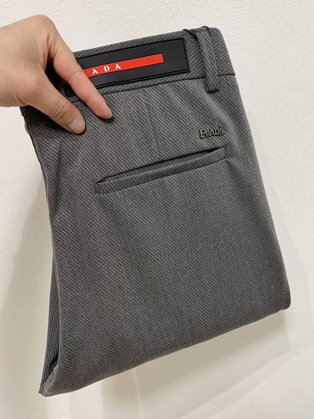 Prada casual pants and suit pants 2025Ss new spring and summer high-end custom p