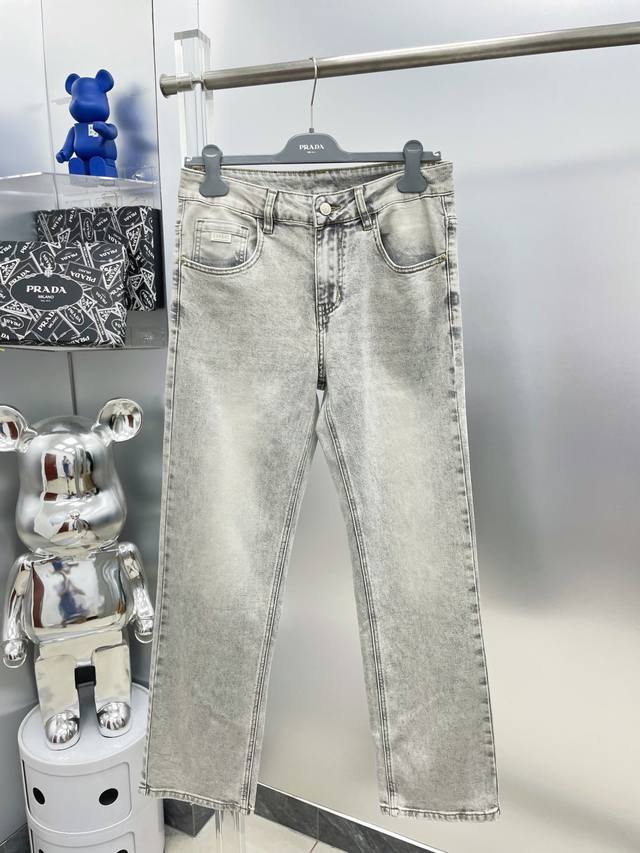 Di*Di 25Ss new logo jeans trousers Kk summer thin elastic trendy fashion style e