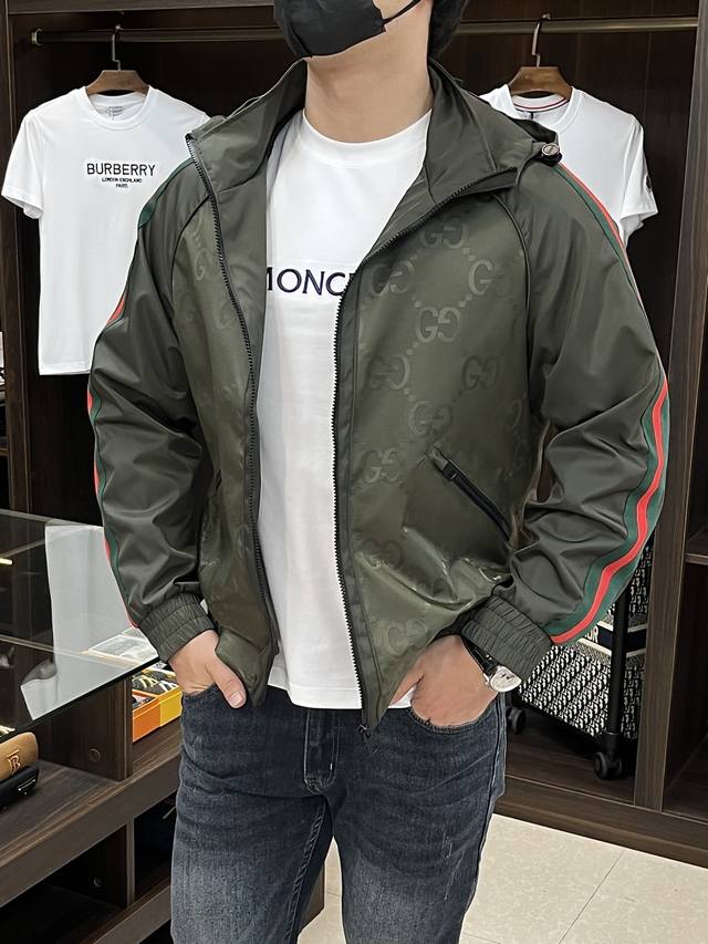 Featured: Gucci's 2025 Early Fall new release. This Gucci hooded jacket feature