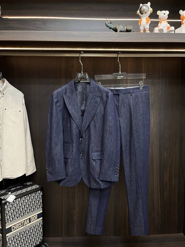 is featuring a new denim blue suit from BC. Made from 100% denim cotton, this s