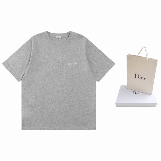 Premium Edition. Official Quality. Dior Cd Love Pocket Embroidered Short-Sleeved