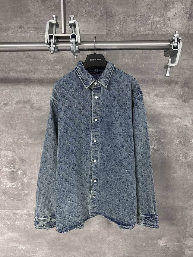 Lv Louis Vuitton autumn and winter new full-print dark pattern jacquard long-sle
