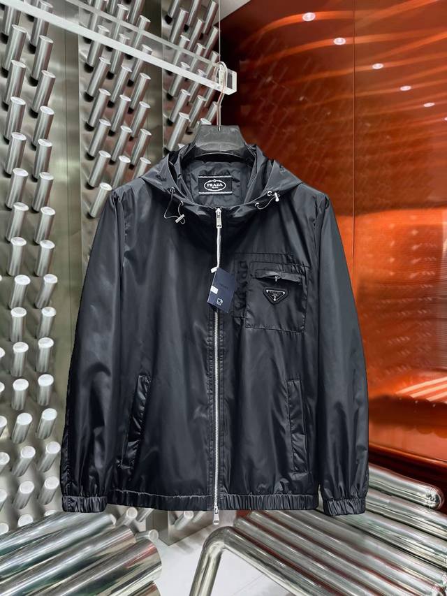 Prada's new spring 2025 casual jacket features a cutting-edge design, refined an