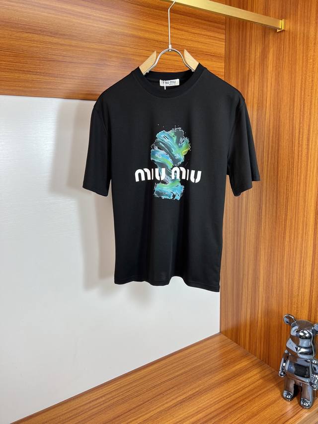 Miumiu 2025 Spring/Summer new arrivals, three complete labels, mercerized cotton
