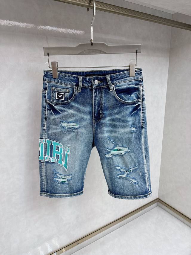Armani 25S new men's fashionable casual denim shorts, high-end European origina