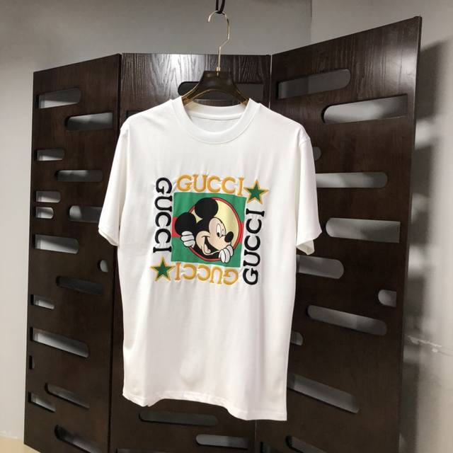 Qiu Gucci 2025 Spring/Summer newest short-sleeved T-shirt, soft to the touch, co
