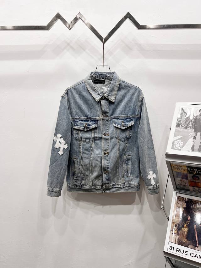 Style: R041 Chrome Hearts Chrome Hearts Cross Leather Patch with Sanskrit Lette