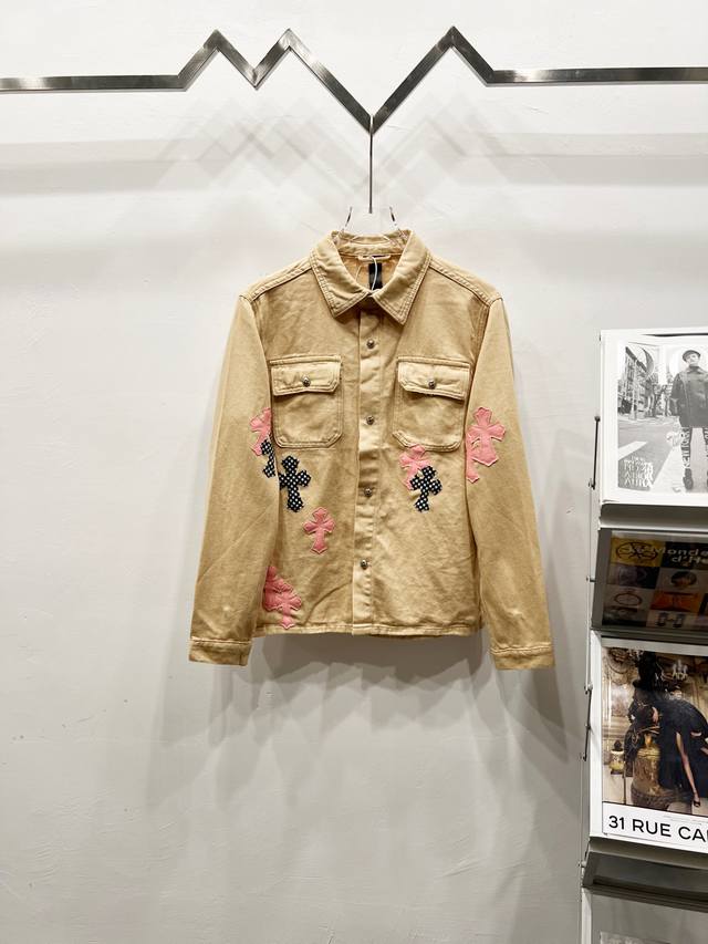 Style number: R037 Chrome Hearts & Ch Cherry Blossom Pink Checkerboard Leather J