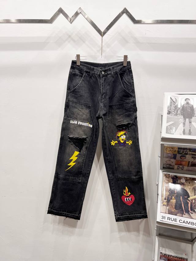 Style No.: R020 Carhartt 2025 New Simpson Ripped Multi-Pocket Lumberjack Jeans
