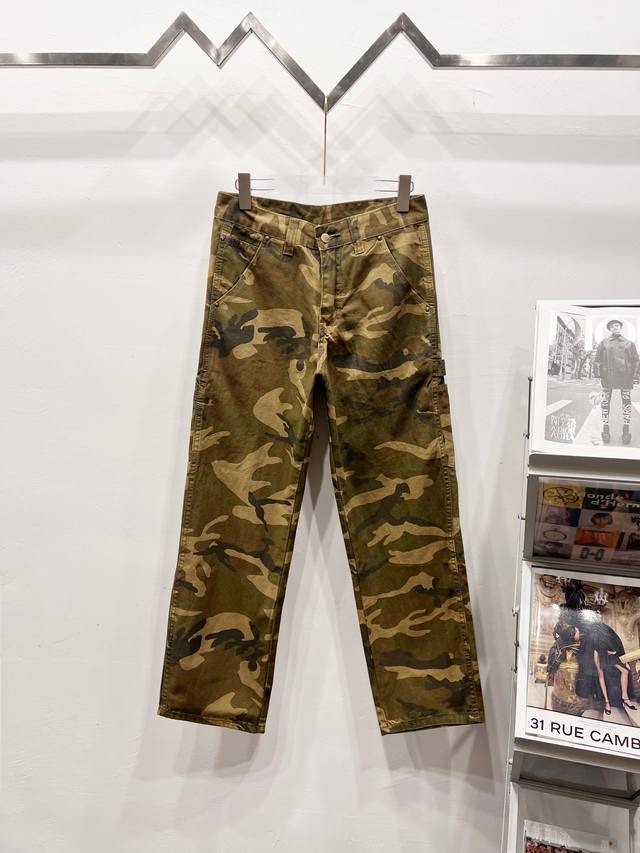 Style number: R019 Carhartt Wip & Carhartt Camouflage Splicing Cleanfit Loose S