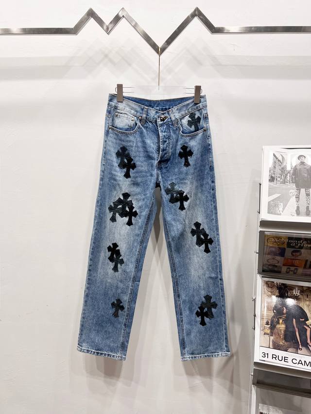 Style number: R035 Chrome Hearts & Chrome Hearts Blue Denim Starry Sky Leather