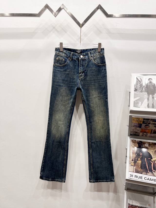 Style number: R033 Balenciaga 2025 new washed distressed bamboo couple style wa