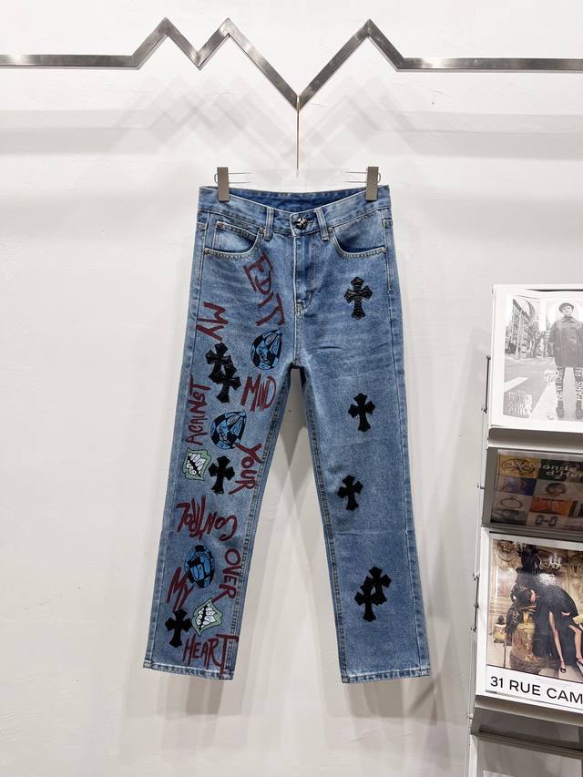 Style number: R027 Chrome Hearts 2025 new cartoon letter print cross patchwork