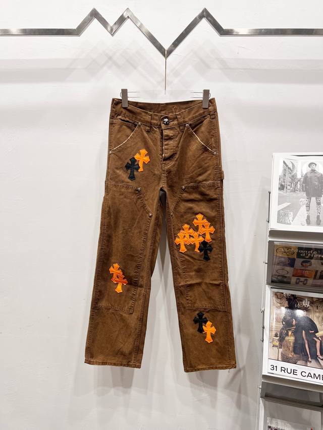 Style number: R024 Chrome Hearts 2025 new workwear logging orange cross patchwo