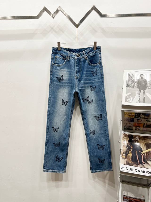 Style No.: 1440 Chrome Hearts 2025 new tri-color butterfly print couple's washe