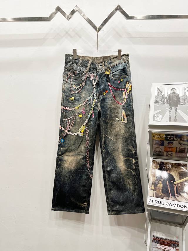 Style No.: R015 Acne Stuidios 3D-Printed Candy Chain Pants DDD, originally purc