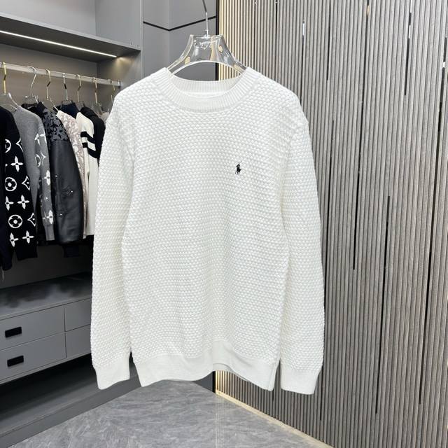 Ralph Lauren 25Fw Crew Neck Sweater The fabric is made of top-quality cashmere y