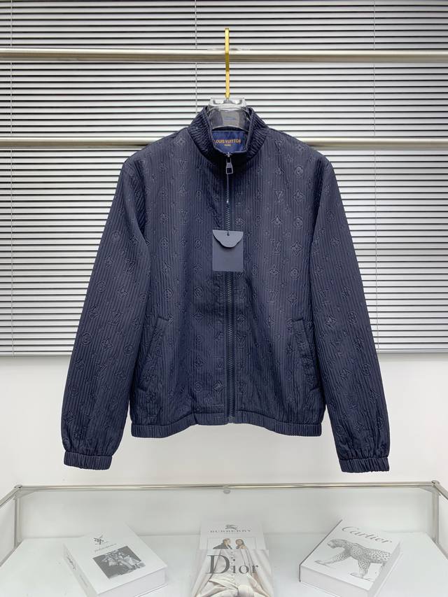 Lv Donkey 2025 Autumn and Winter Hot Style Windbreaker Jacket All Over Embossing
