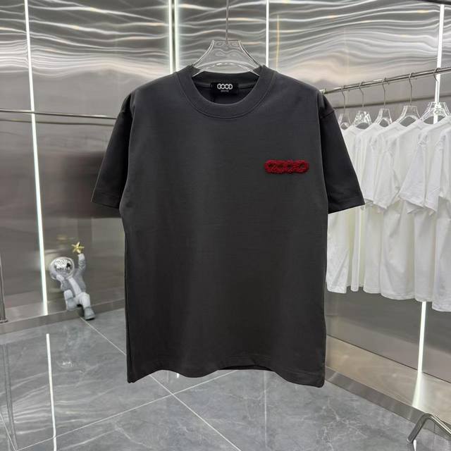 Good 2025 autumn and winter new 320g custom fabric round neck short-sleeved T-sh