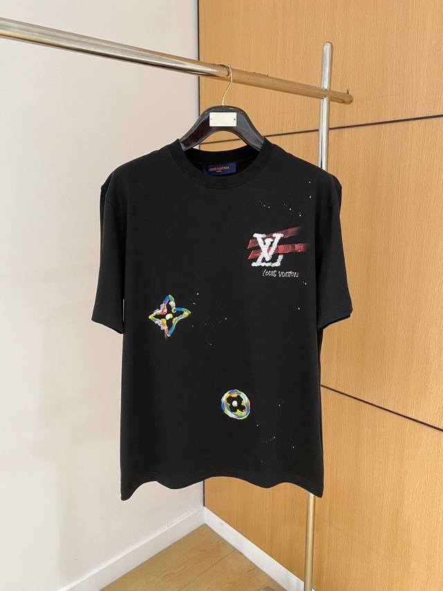 Lv* 2025 Spring/Summer new release! High-end custom short-sleeved crew neck T-sh