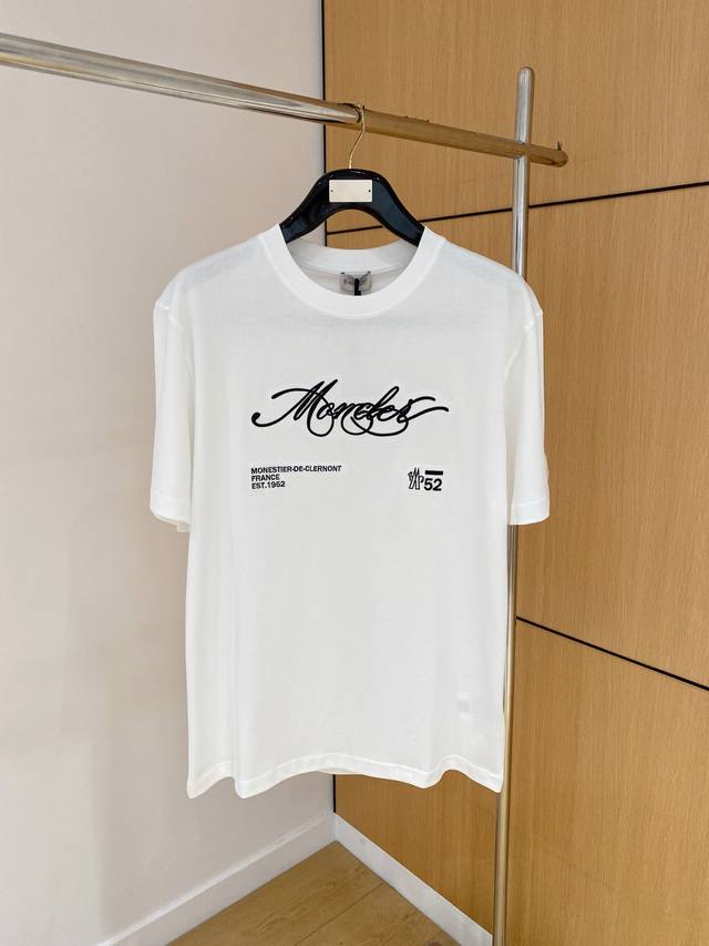Monkou* 2025 Spring/Summer new release! High-end custom short-sleeved crew neck