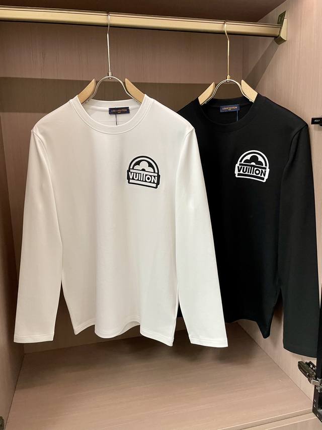 Lv New autumn and winter counter fashion casual long-sleeved T-shirt, made of se