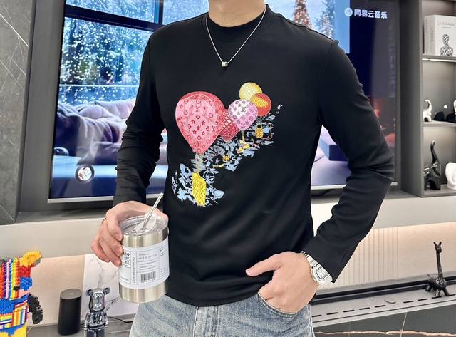 Support after the New Year Lv Early Autumn new round neck long sleeve T-shirt, r