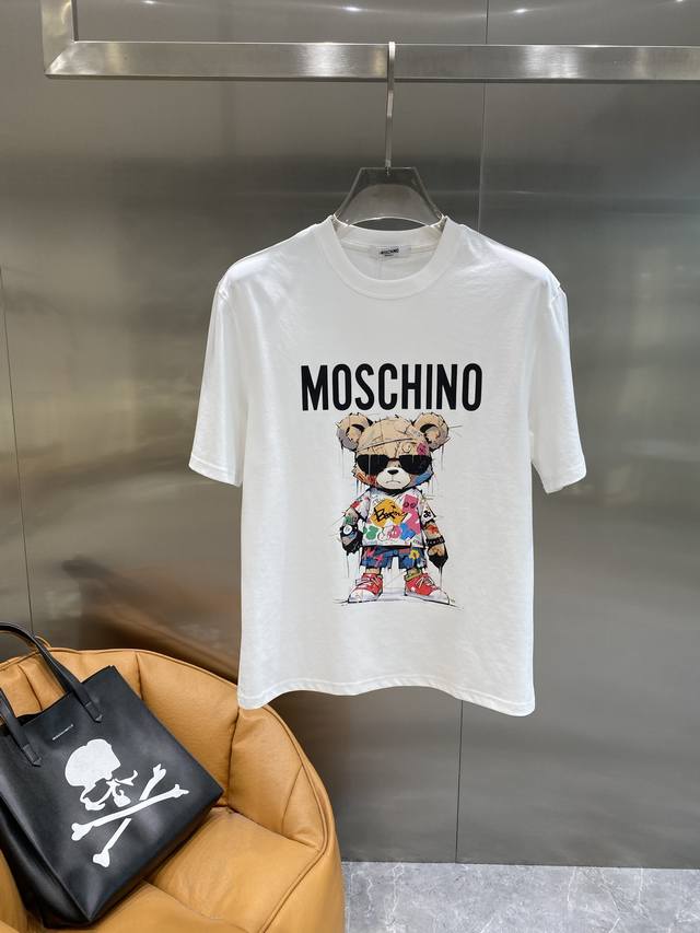 Moschino Moschino's bear T-shirt. The graffiti-style bear wearing sunglasses is