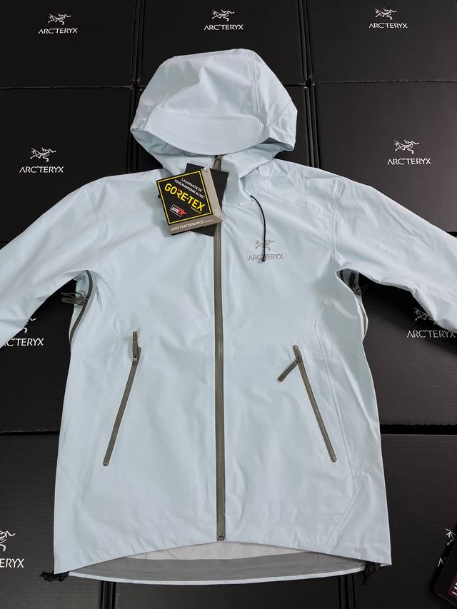 Top-of-the-line Arc'Teryx Beta Lt Gore-Tex Jacket in Ether Blue, model number J8