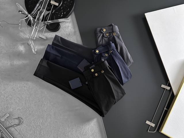 Lv Louis' casual pants trousers 2025Ss spring and summer new high-end custom pan