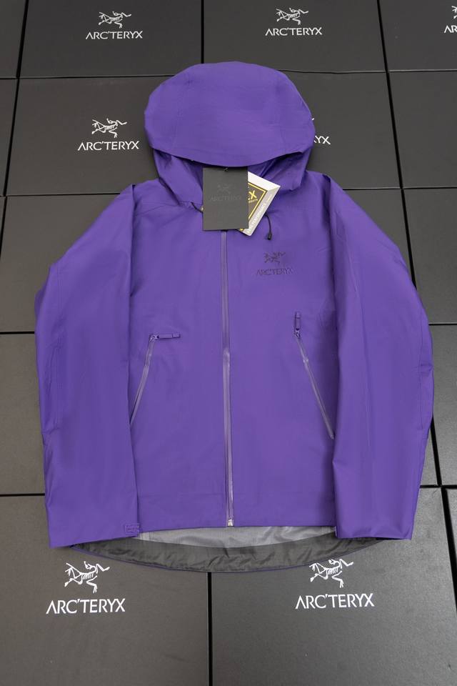 Top-of-the-line Phantom Silver Purple, model number J88. Arc'Teryx Beta Lt Gore-