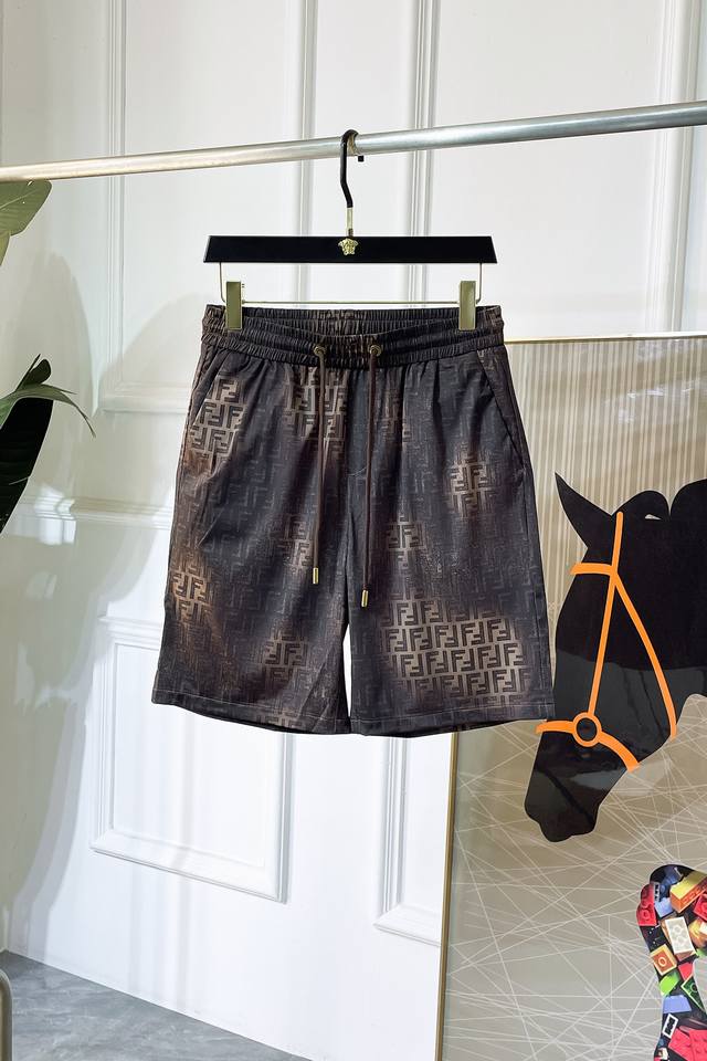 Fendi 2025Ss official website synchronized new summer high-end casual shorts, us