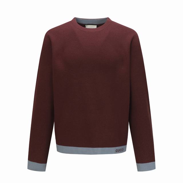 Gucci Crew Neck Trim Intarsia Long Sleeve SweaterThe Gucci 2025 Early Spring Col