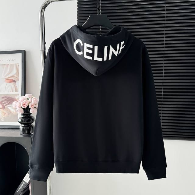 Style number: A70 Celine Celine printed zipper sweatshirt jacket The fabric of