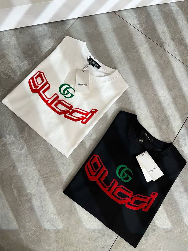 Gucc* Gujia's 2025 spring and summer new unisex couple's casual loose cotton rou