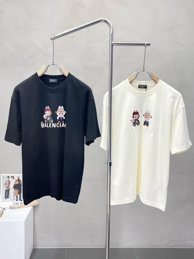 Balenciaga Paris Balenciaga exclusive new original single men's casual short-sle