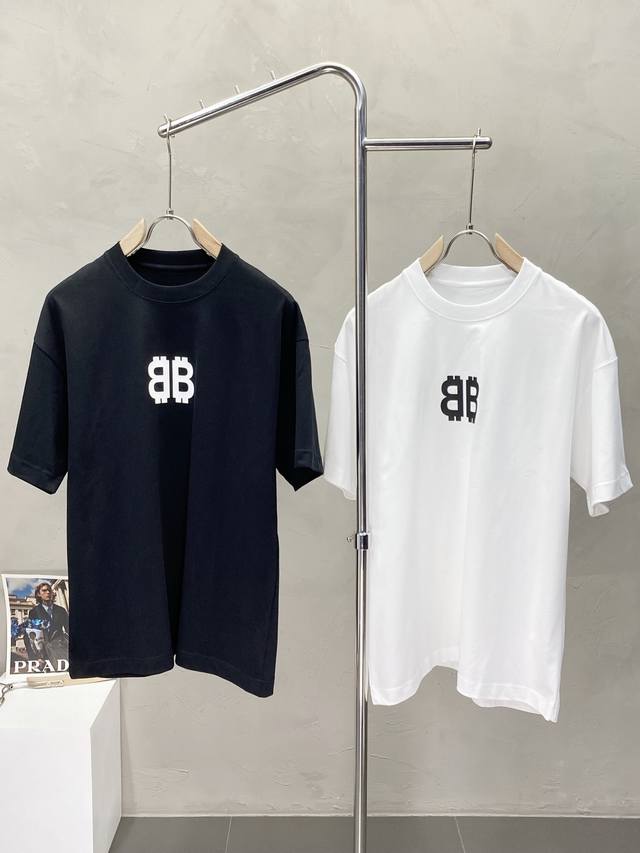 Balenciga Paris Balenciga exclusive new original men's casual short-sleeved high